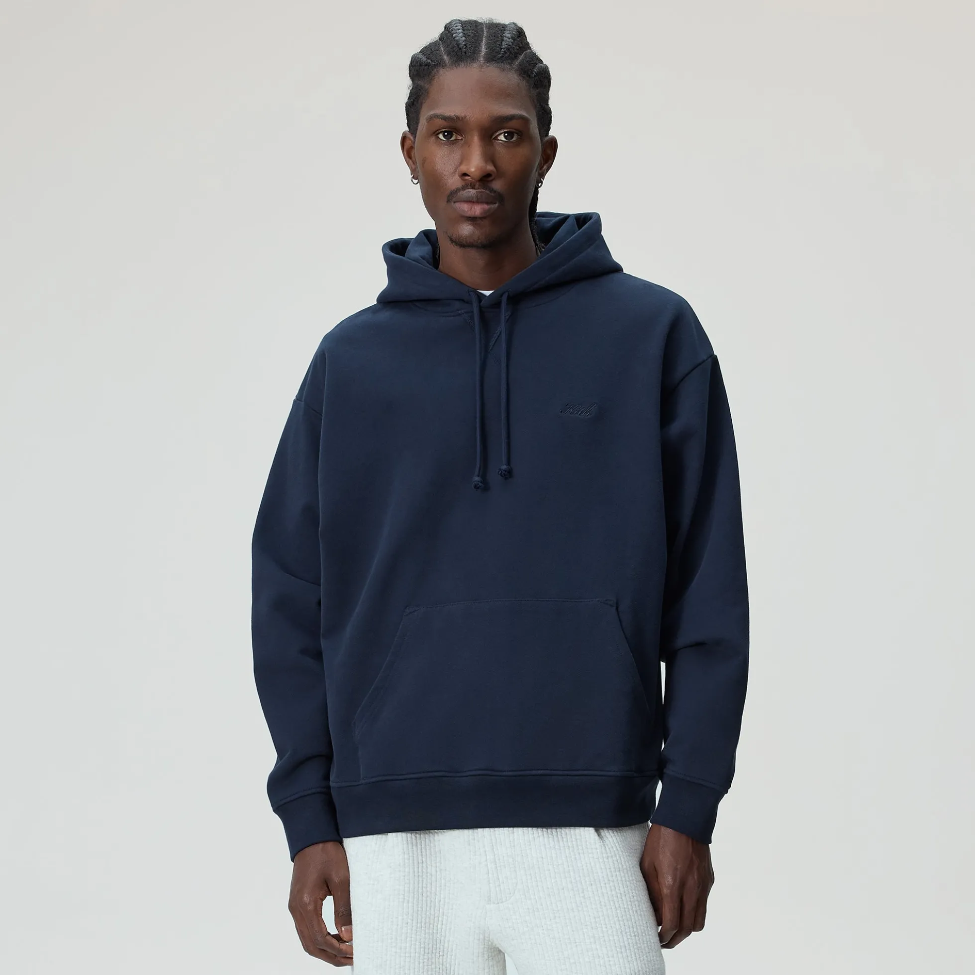 Sweat à capuche Nelson en tissu éponge suédé Kith