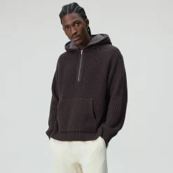 Sweat à capuche zippé Kith en maille mérinos