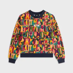 Sweat-shirt à col rond Kith Kids Nelson imprimé monogramme