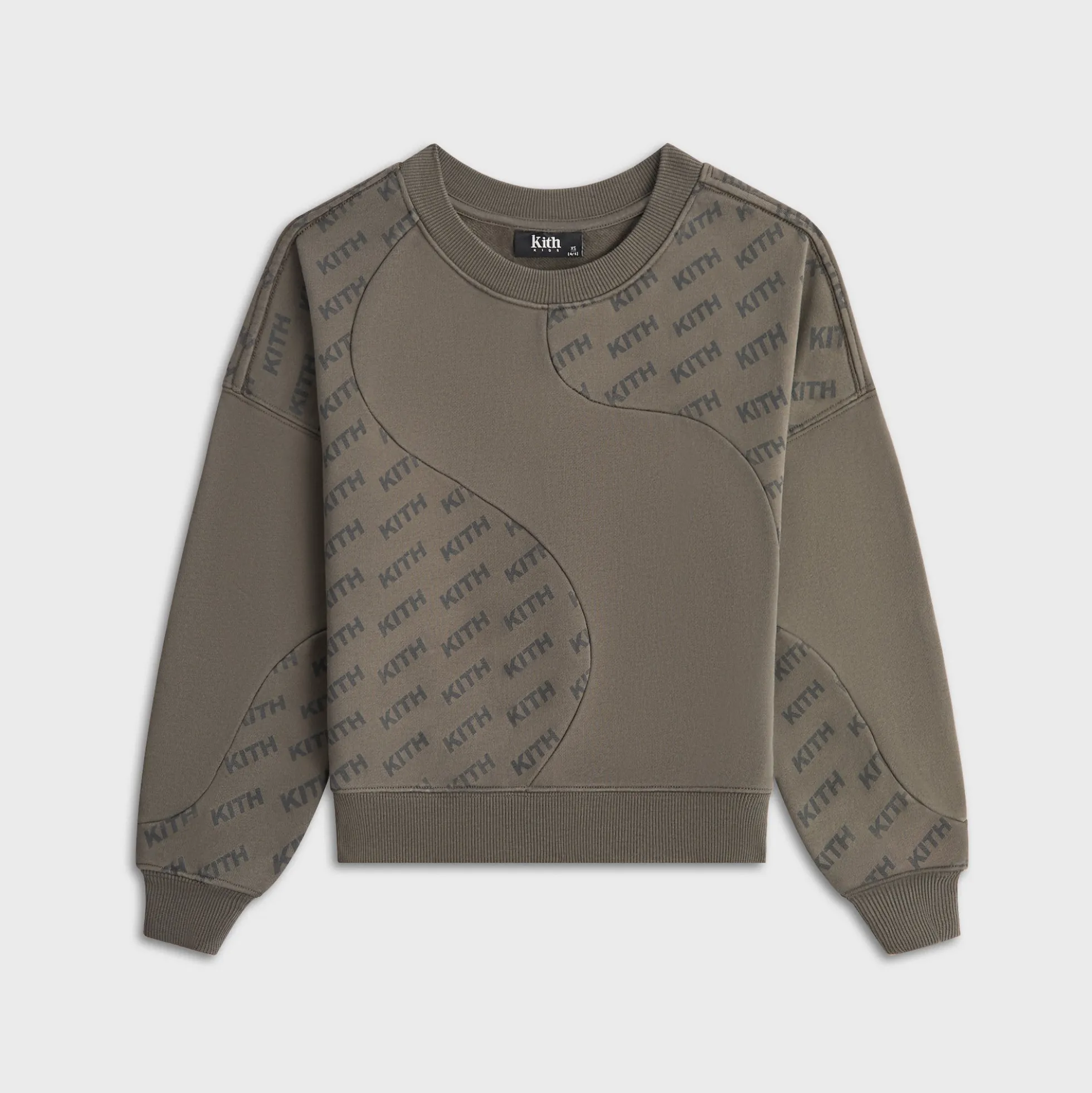 Sweat-shirt Kith Kids Nelson à monogramme bloqué