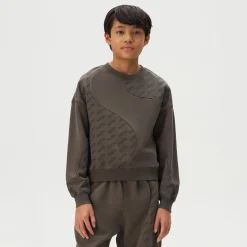 Sweat-shirt Kith Kids Nelson à monogramme bloqué