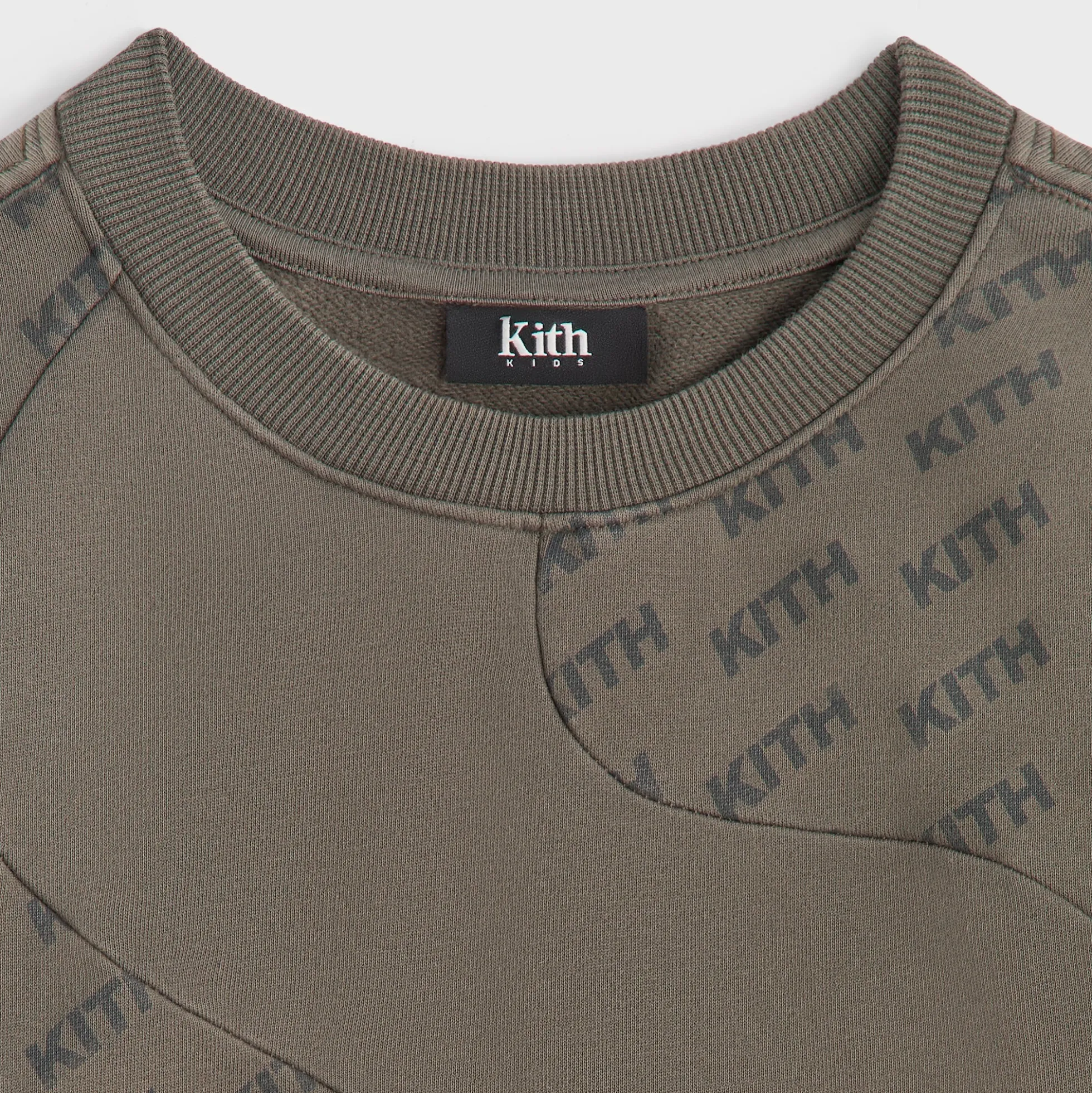 Sweat-shirt Kith Kids Nelson à monogramme bloqué