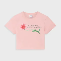 T-shirt court pour bébé avec logo Orchid