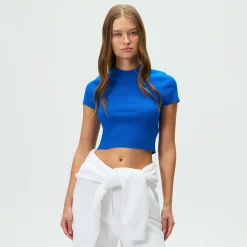 T-shirt Kith Femme Arys Monogram Pointelle