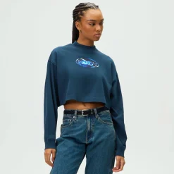 T-shirt Kith Femme Jasper Sapphire Logo