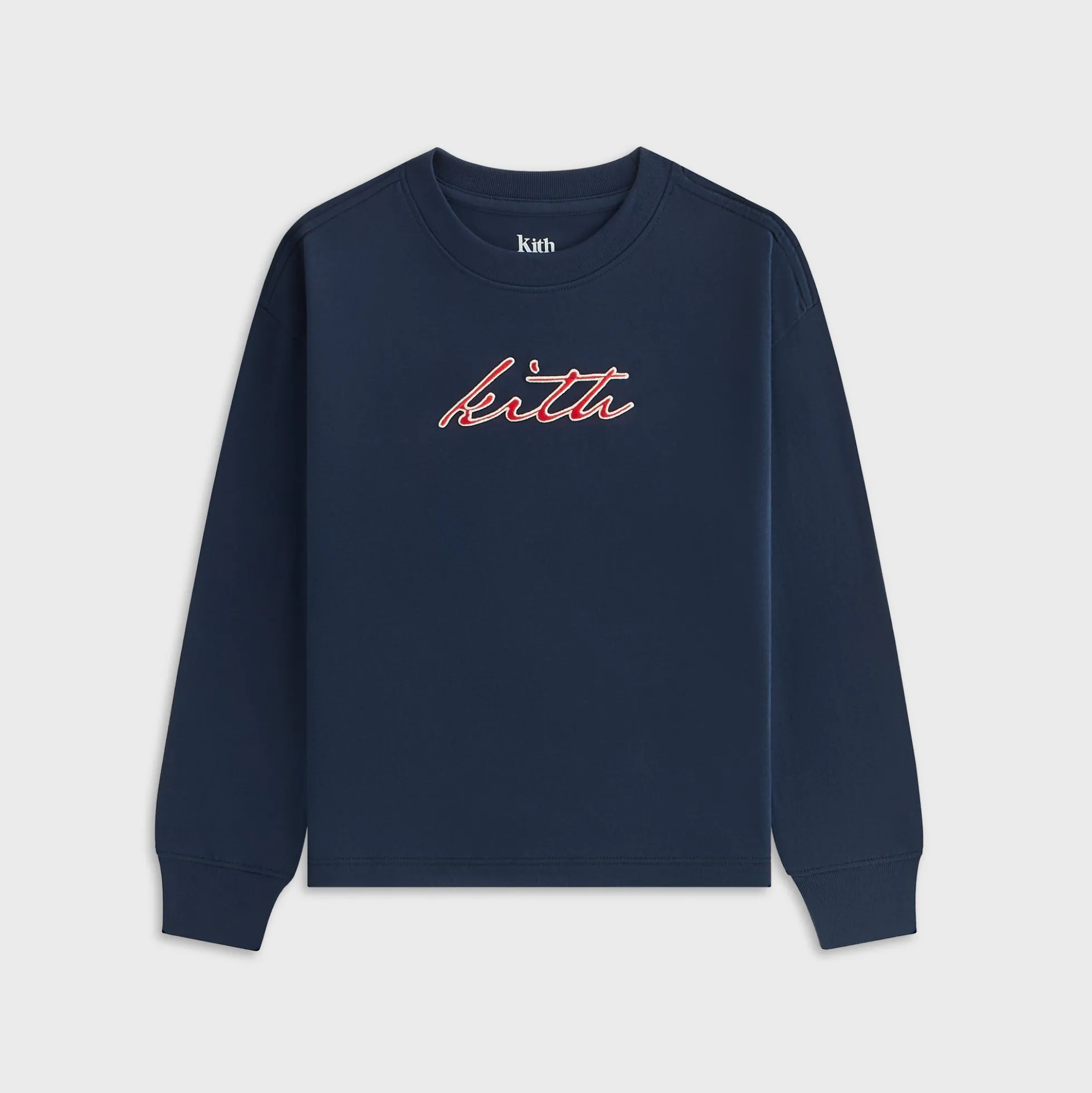 T-shirt à manches longues Kith Kids avec logo signature
