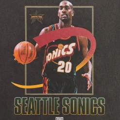 T-shirt vintage Kith pour Gary Payton, All-Star NBA des Seattle SuperSonics