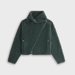Veste asymétrique Kith Helia Sherpa pour femme