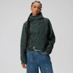 Veste asymétrique Kith Helia Sherpa pour femme