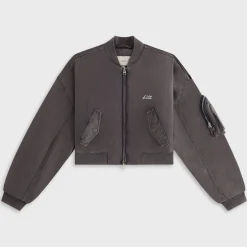 Veste bomber courte en daim Loren pour femme de Kith