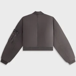 Veste bomber courte en daim Loren pour femme de Kith
