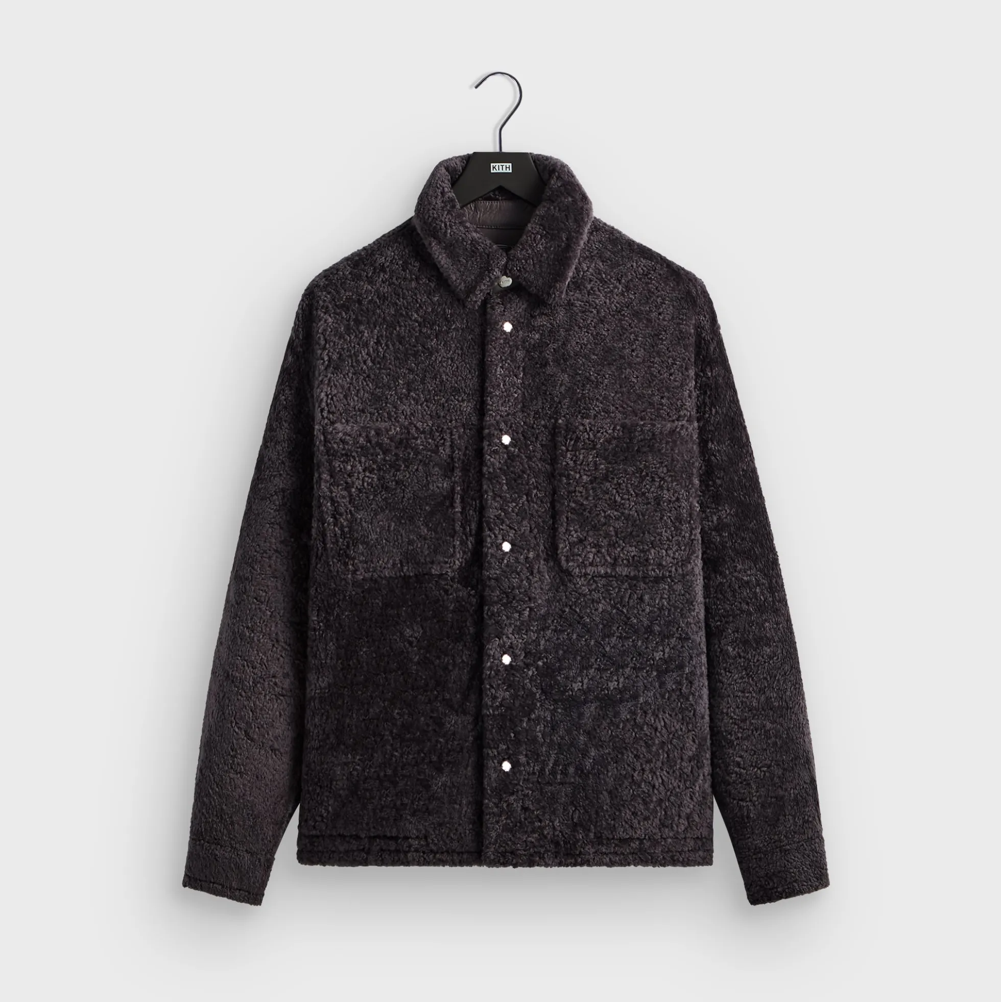 Veste-chemise Kith Ace en peau lainée