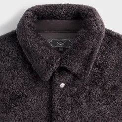 Veste-chemise Kith Ace en peau lainée