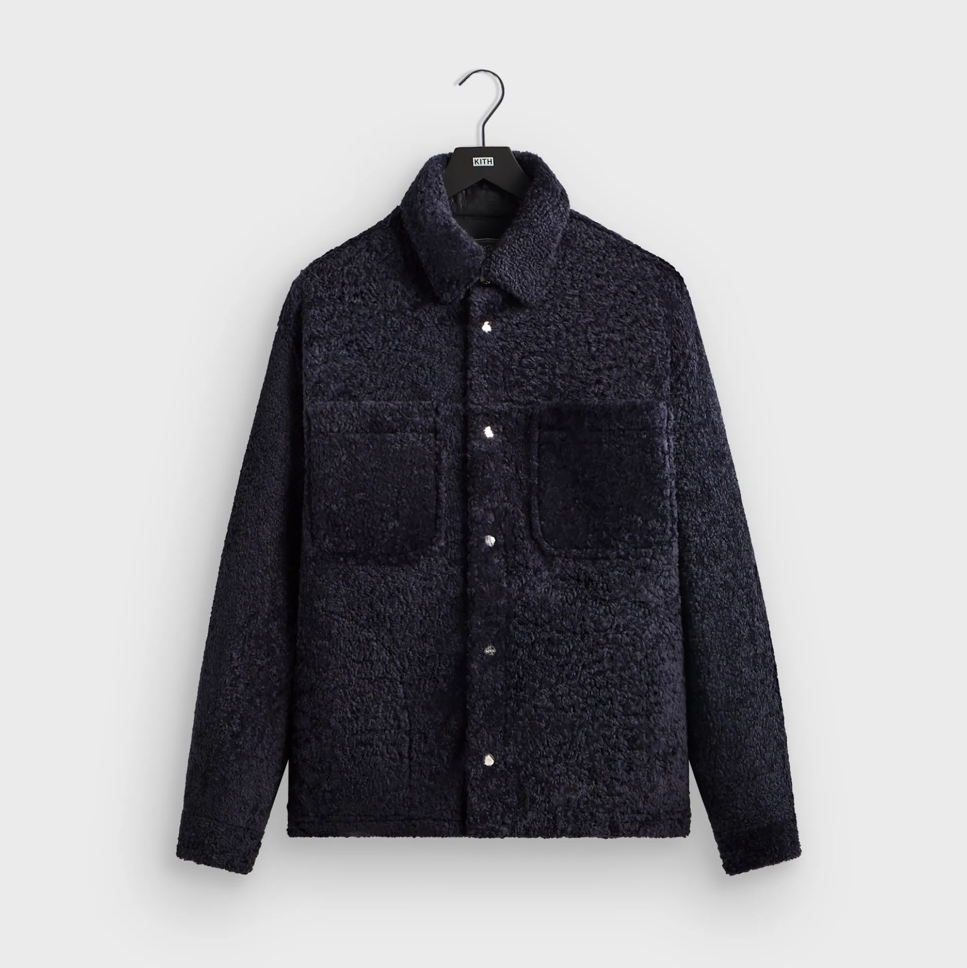 Veste-chemise Kith Ace en peau lainée