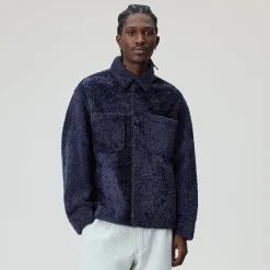 Veste-chemise Kith Ace en peau lainée