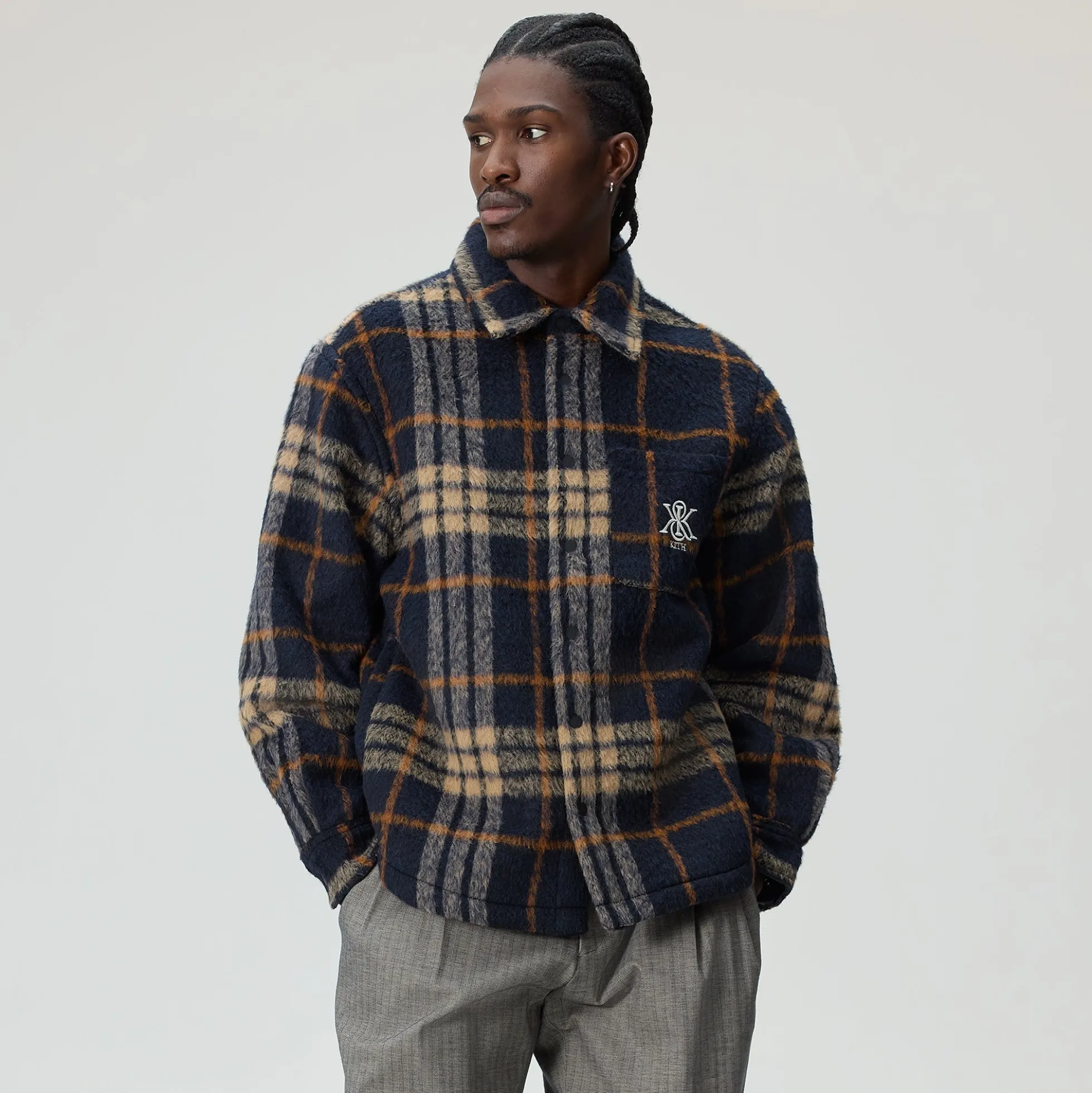 Veste-chemise Kith Sheridan à carreaux brossés