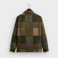 Veste de coach en laine patchwork Kith