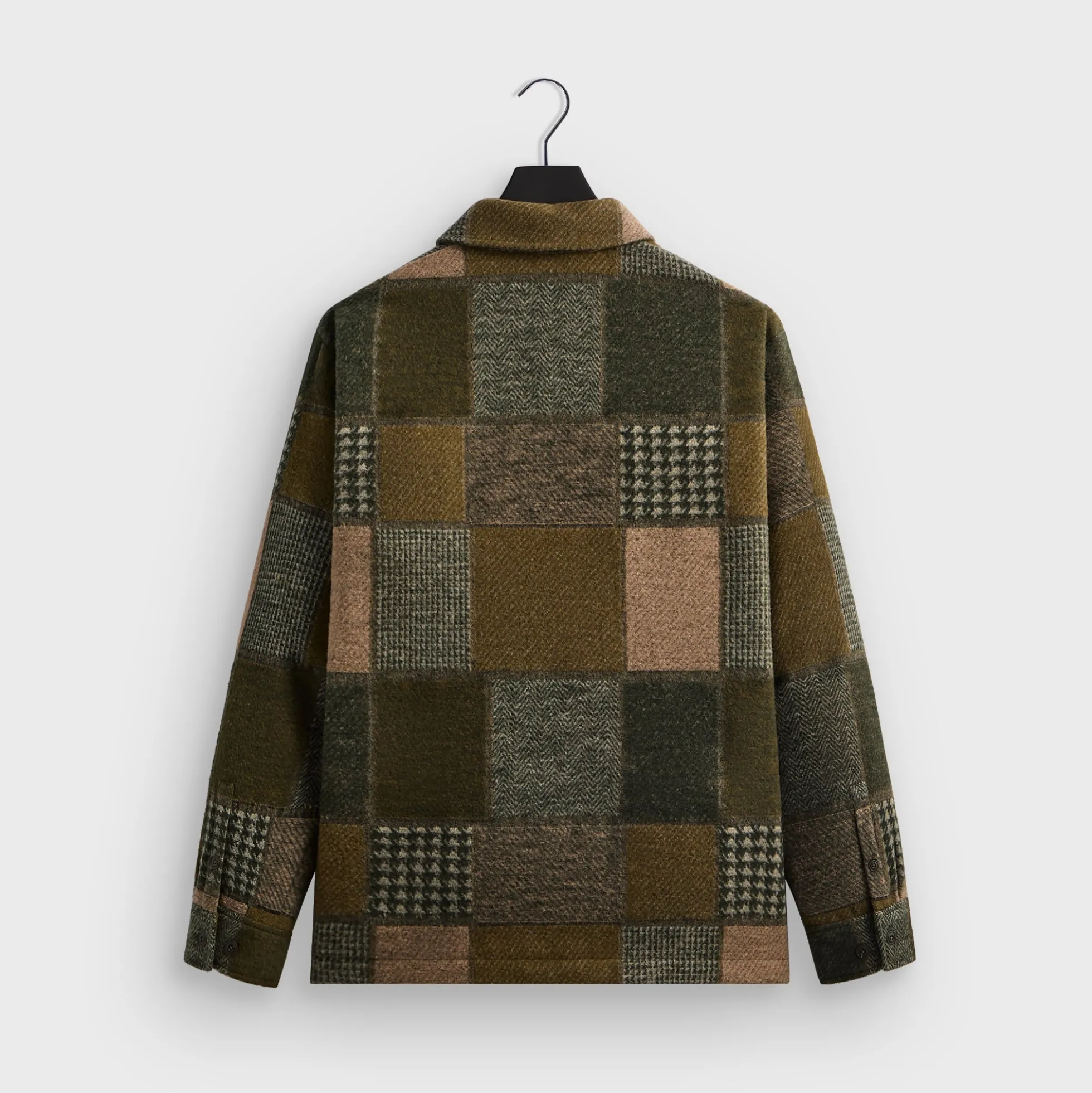 Veste de coach en laine patchwork Kith