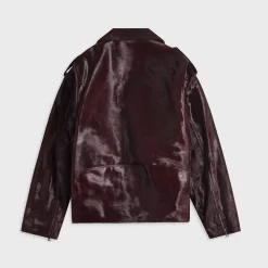 Veste en cuir poney