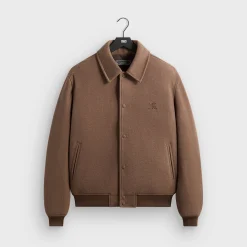 Veste universitaire d'entraîneur en jersey feutré Kith